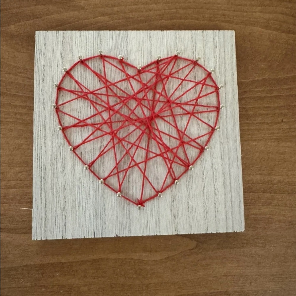 NIB Craft Kit: Red Love String Heart